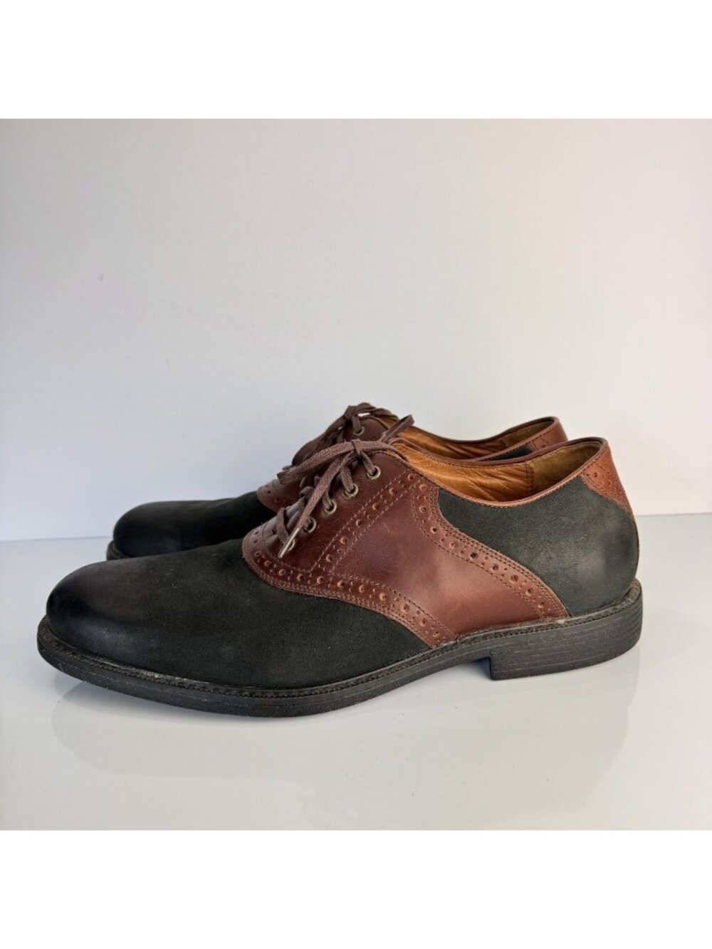 Johnston & Murphy XC4 Men’s Black/Brown Leather Oxfords Waterproof Size 11M